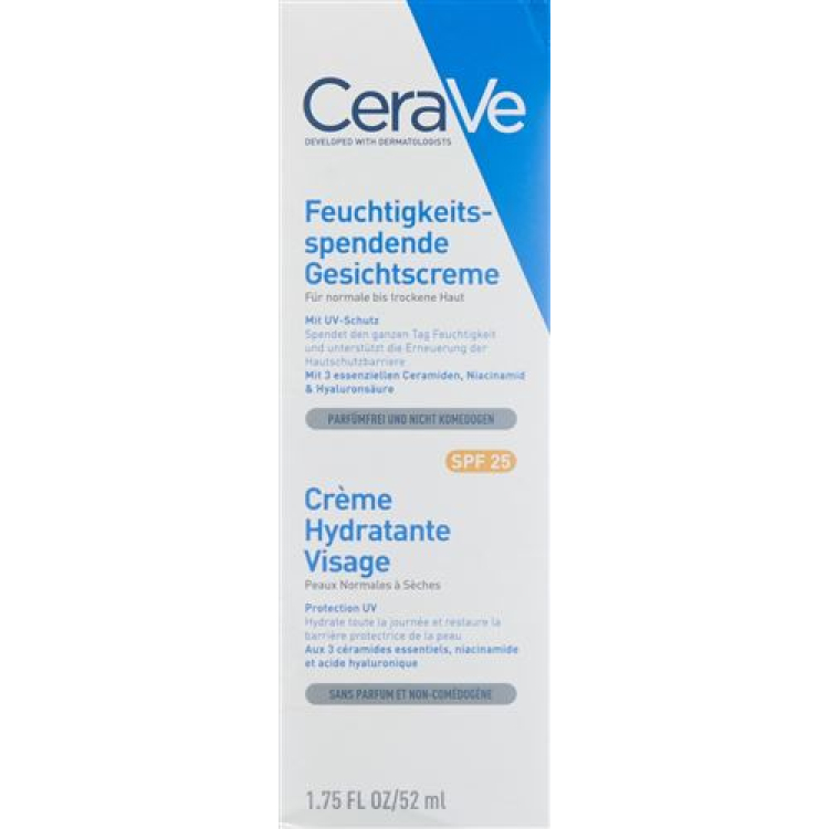 کرم مرطوب کننده صورت CeraVe SPF25 Disp 52 میلی لیتر