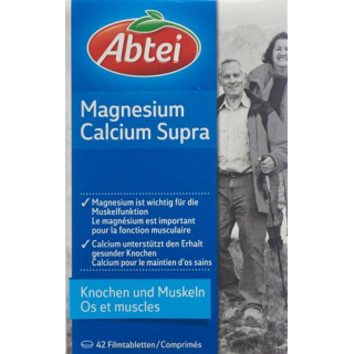 Abtei Magnesium Calcium Supra film tabl 42 pcs