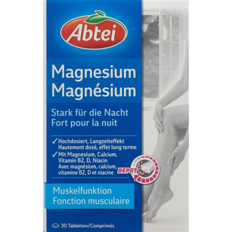 Abtei Magnesium Strong for Night Depot 30 tablets 