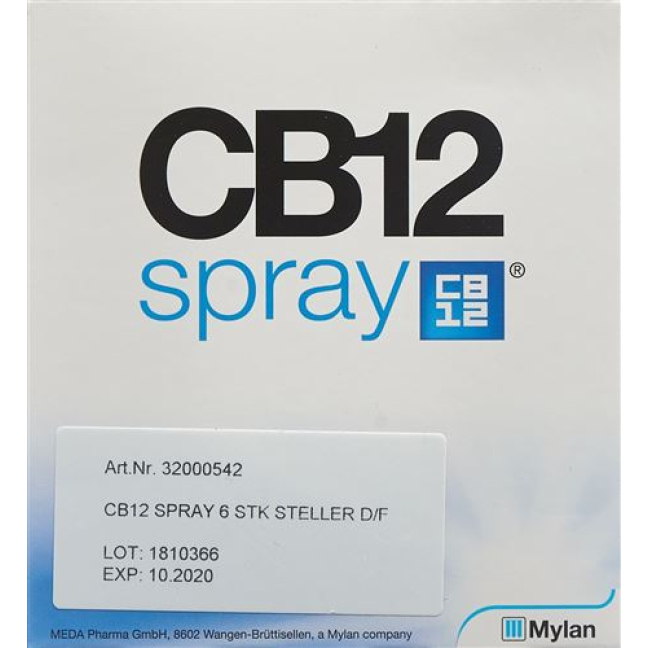 CB12 Spray Steller Mint/Menthol German/French 6 pieces