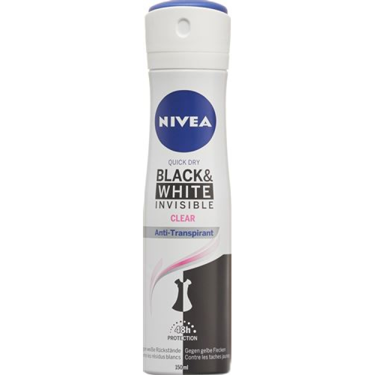 Nivea Deo Invisible Black & White Clear Female spray 150 ml