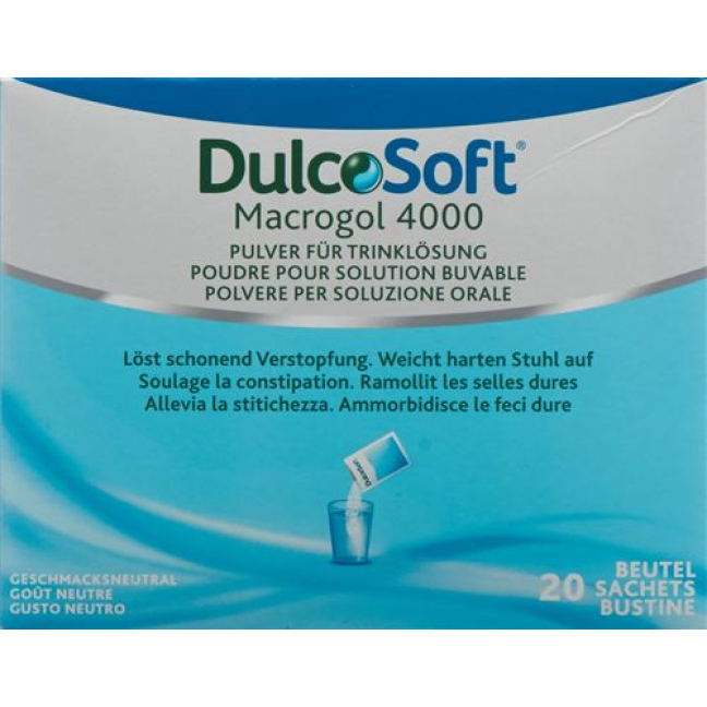 DulcoSoft PLV içme solüsyonu için 20 Btl 10 g