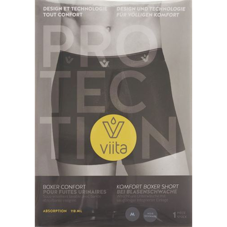 viita Boxer MEN absorption 3M black