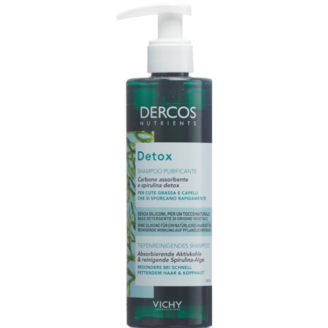 Vichy Dercos Nutrients Detox Shampoo German Bottle 250 ml