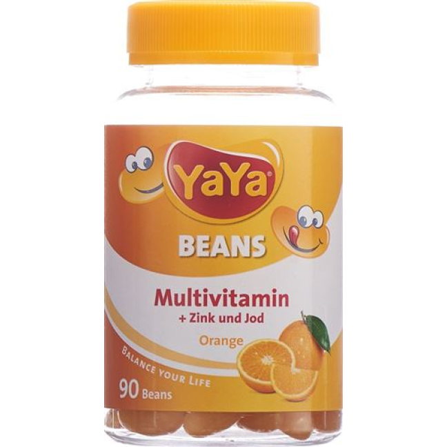 YAYABeans Multivitamin Orange without gelatin Ds 90 pcs