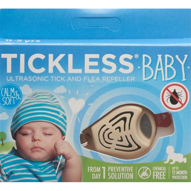 Tickless Baby kene koruması bej