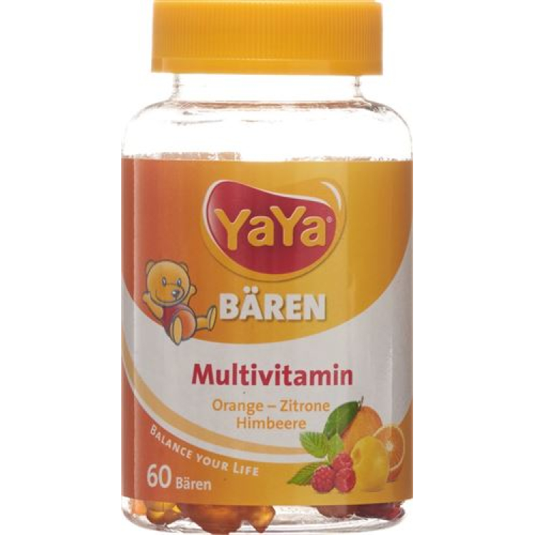 YAYABEARS Gummi Bears multivitamin Ds 60 ភី