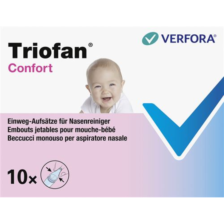 Triofan Confort מסות מנקה אף 10 יח'