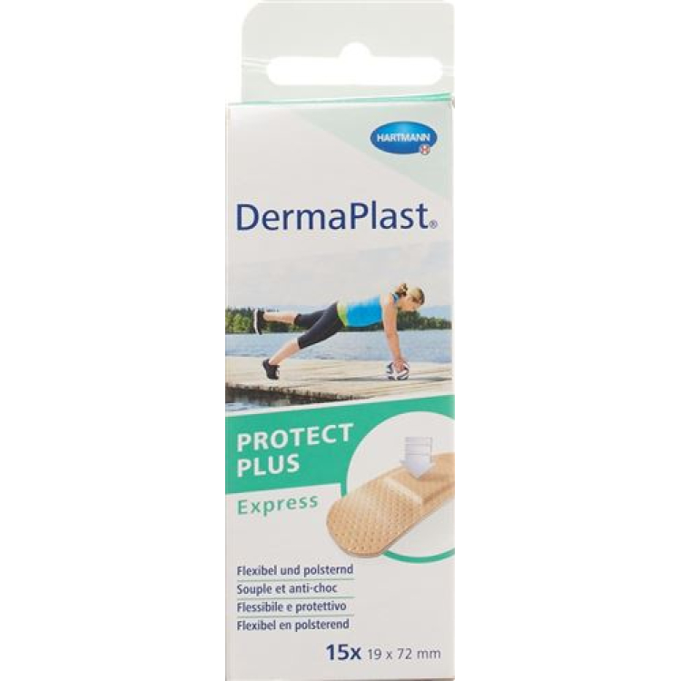 Dermaplast Protect Plus Express 19mmx72mm 15 dona