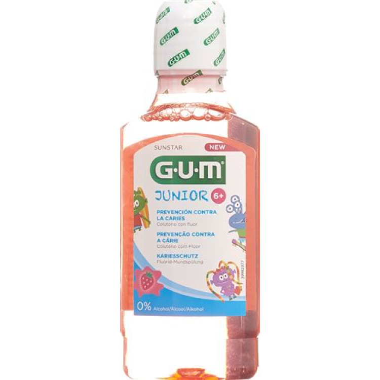 GUM SUNSTAR Junior ústní voda věk 6 Fl 300 ml