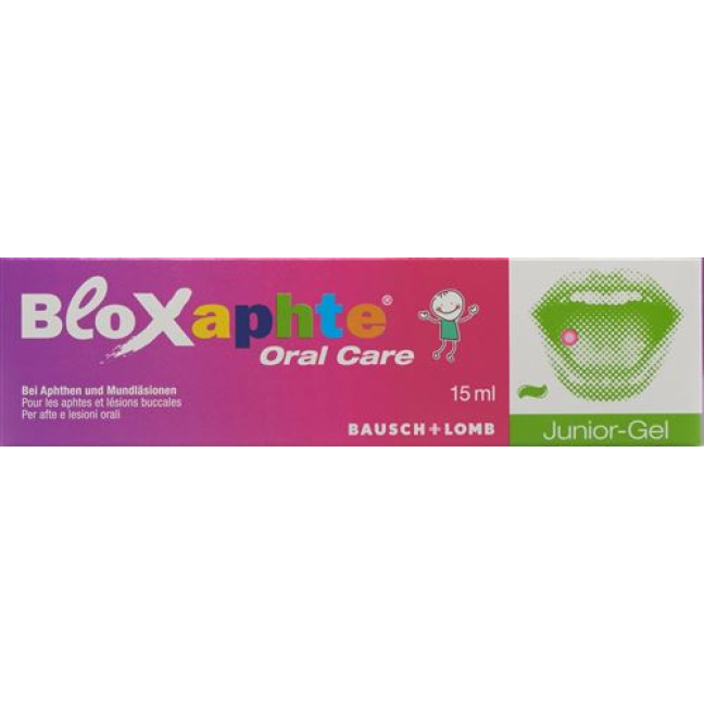 Bloxaphte Oral Care Júnior gel Tb 15 ml