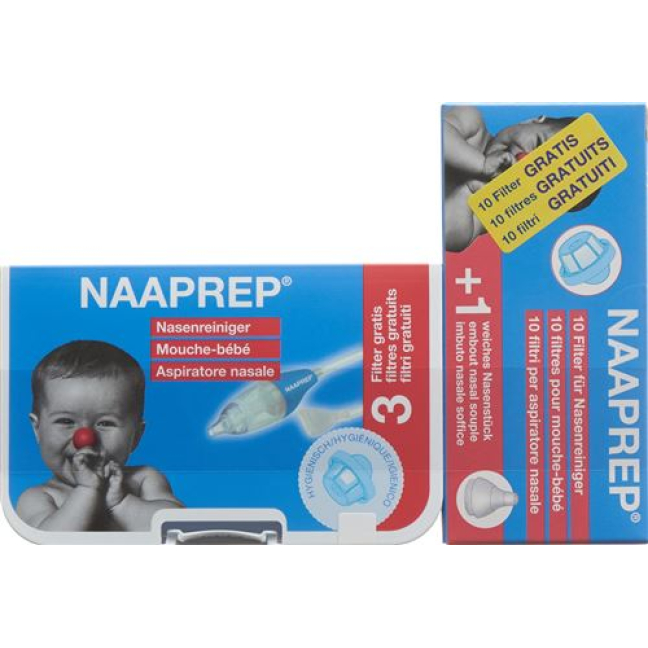 Naaprep Combipack 1 & nose cleaner 10 filters