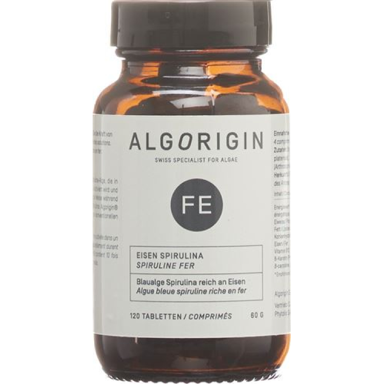 ALGORIGIN iron Spirulina tbl Fl 120 pcs