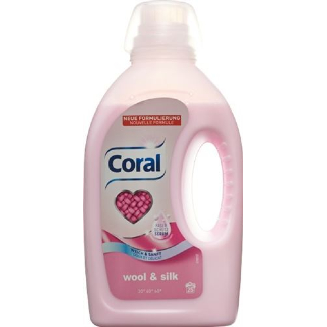 Coral Silk+Wool 25 washes bottle 1.25 lt
