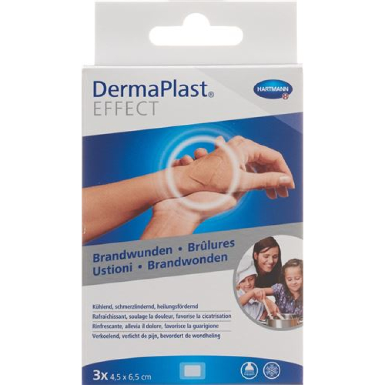 DermaPlast Effect brennplaster 45x65mm liten 3 stk