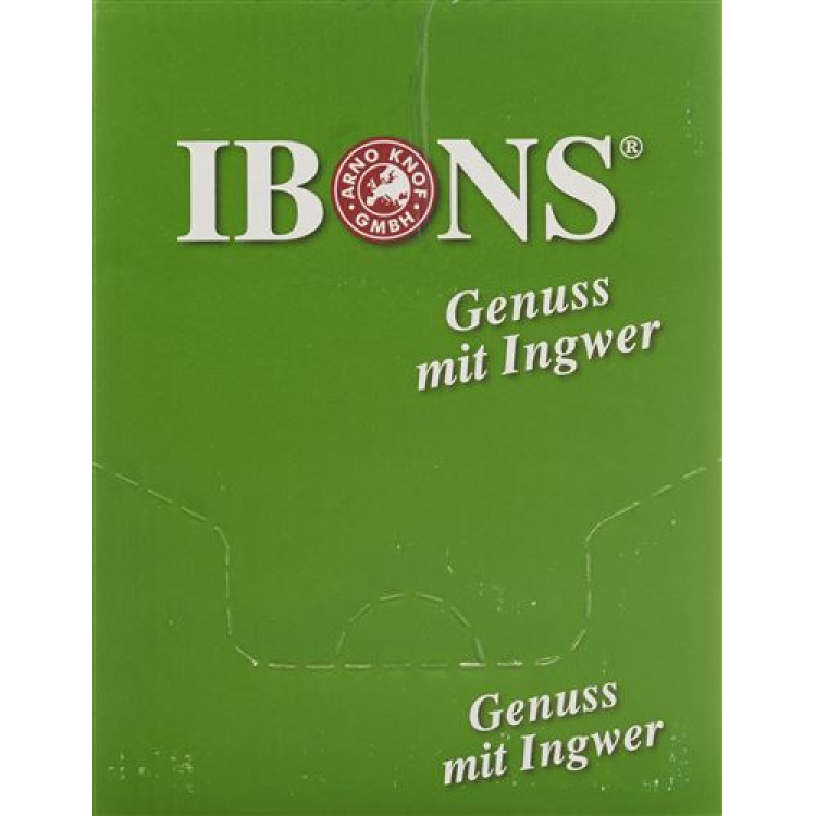 IBONS zəncəfil konfet ekranı şəkərsiz limon 10x75g