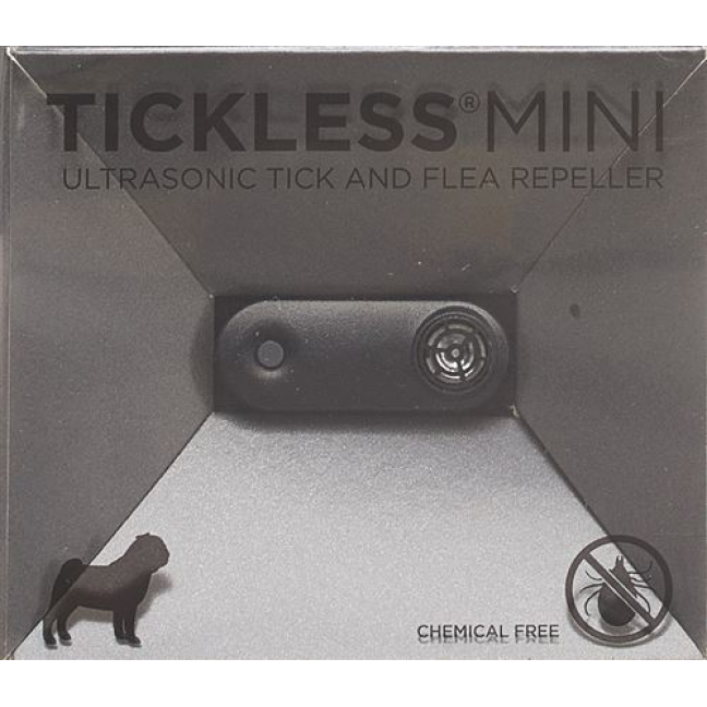 Tickless Mini Pet-tick και προστασία από ψύλλους μαύρο