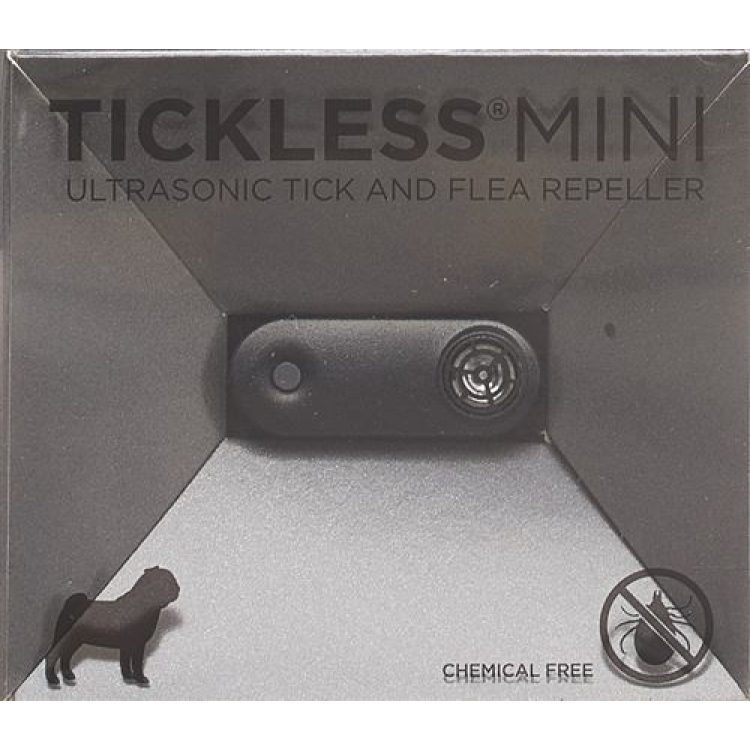 Tickless Mini Pet nuo erkių ir blusų apsauga juoda