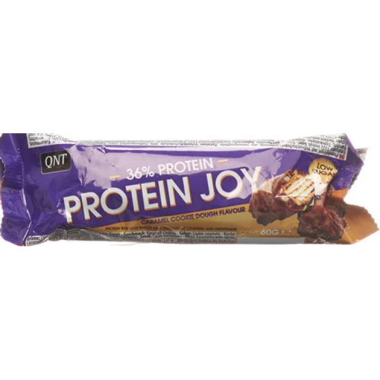 ប្រូតេអ៊ីន QNT 36% Joy Bar Low Sugar Caramel and Cook 60 ក្រាម។