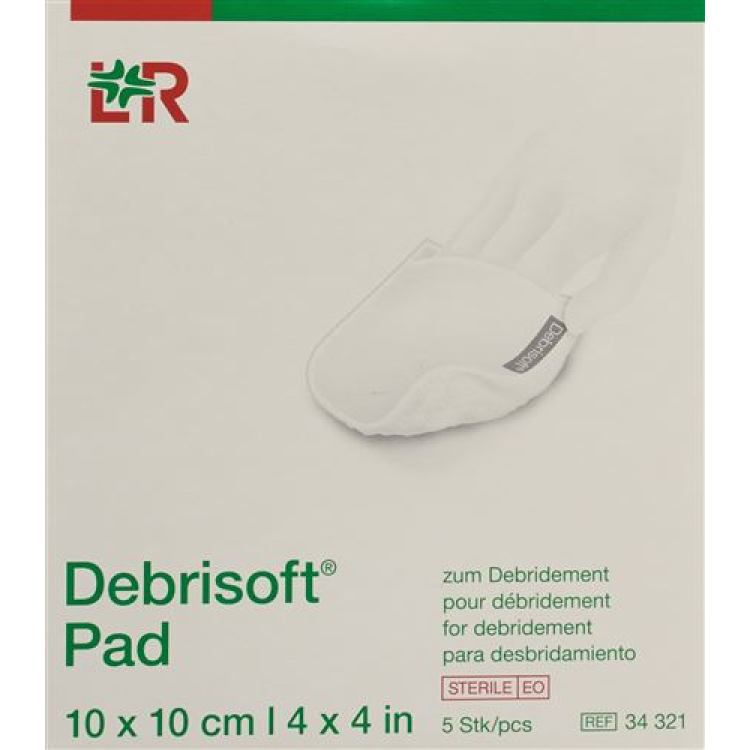 Debrisoft kompresai 10x10cm sterilūs 5 vnt