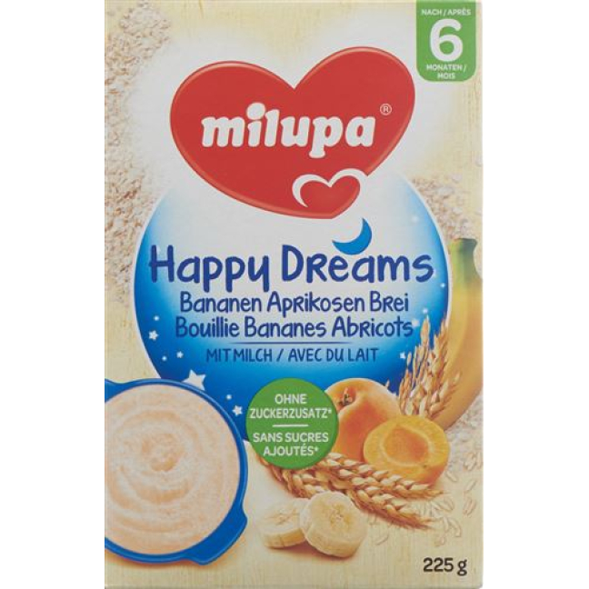 Milupa Happy Dreams banana apricot porridge 225 g
