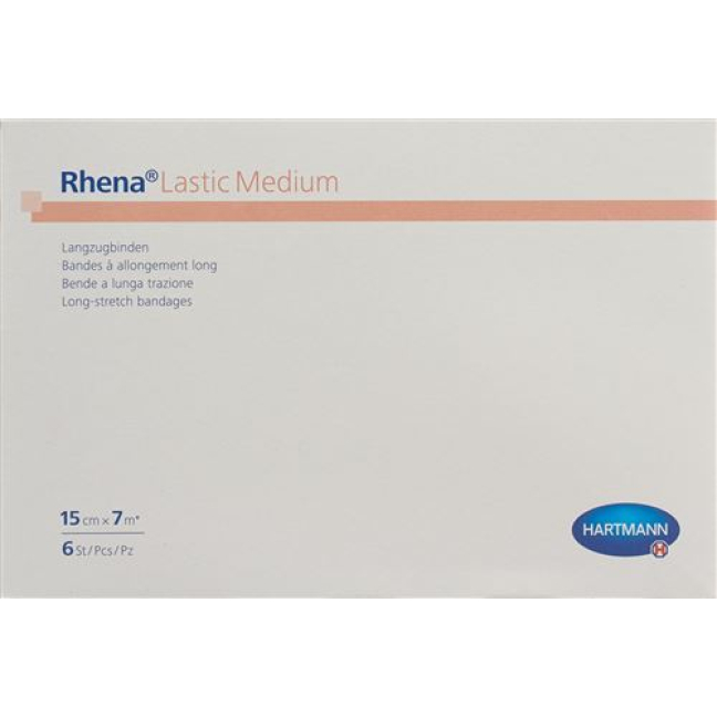 Rhena Lastic medium 15cmx7m tan 6 pcs