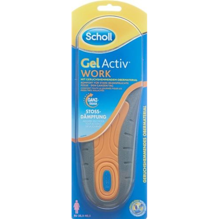 Scholl Gelactiv vložka 35,5-40,5 Work Women 1 pár