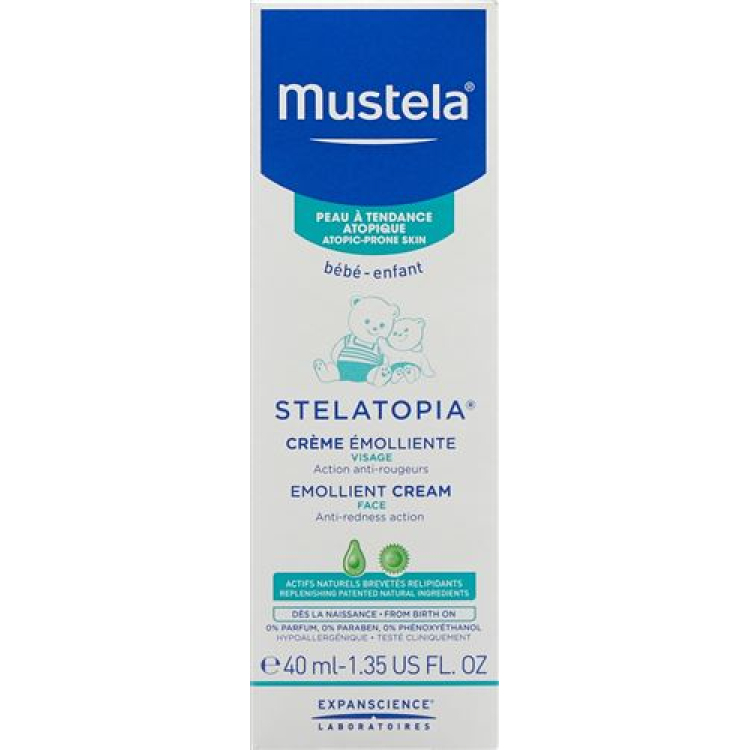 Mustela Stelatopia Crema Emolliente Viso 40ml