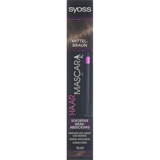 Syoss hair mascara Medium brown 16 ml