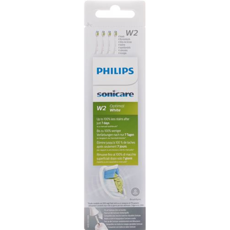 Philips Sonicare OptimalWhite (hvit) Standard BH HX6064/10 4 stk.