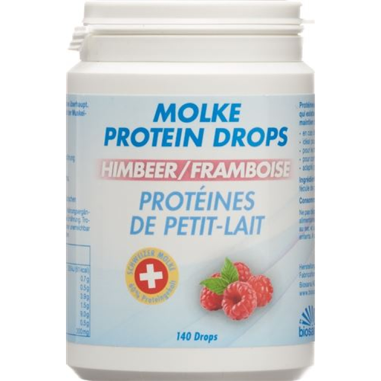 Biosana Whey Protein Drops Raspberry 140 pieces