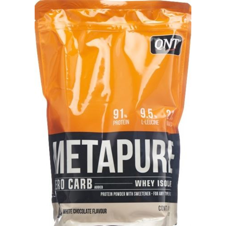 QNT Zero Carb Metapure White Chocolate 480g - Protein Supplements