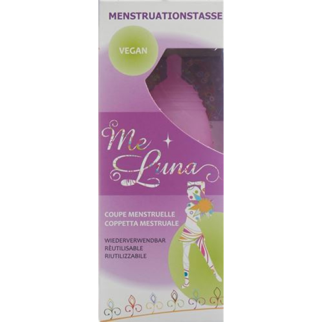 Me Luna menstrual cup Soft S Ball Pink
