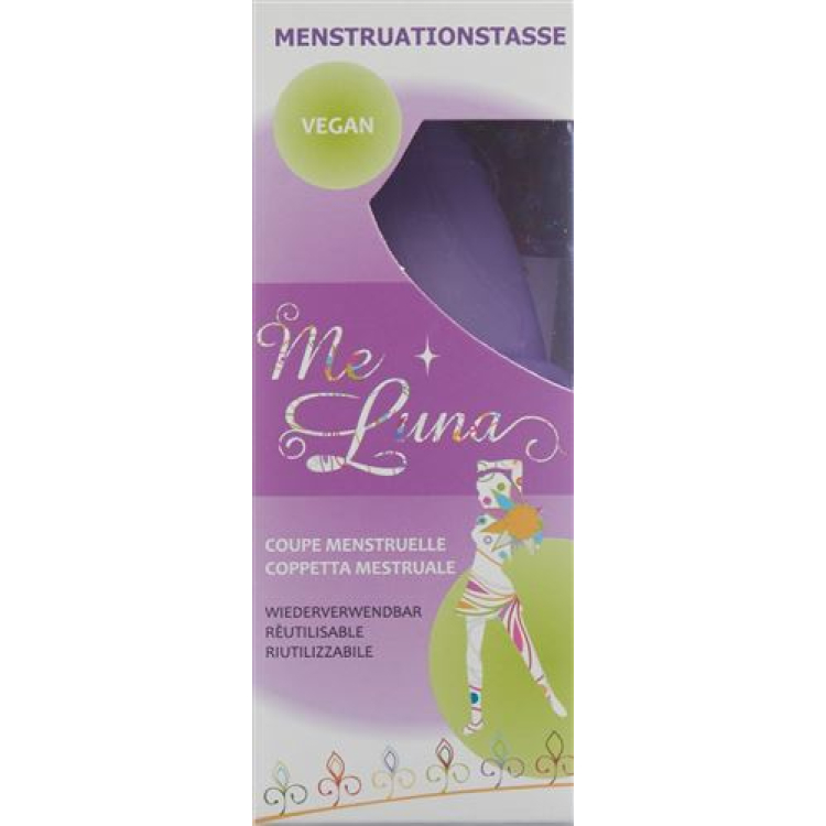 Me Luna menstrual cup Classic L ball Violet