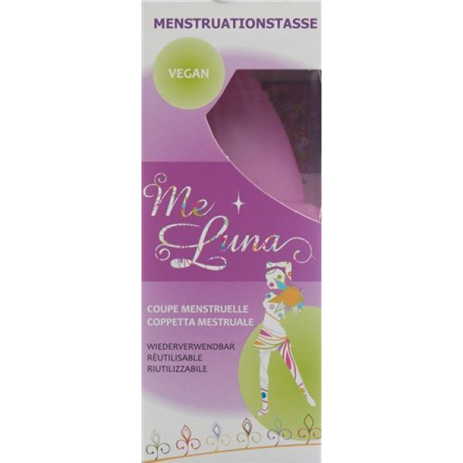 Me Luna Menstrual Cup Soft L Ball Pink