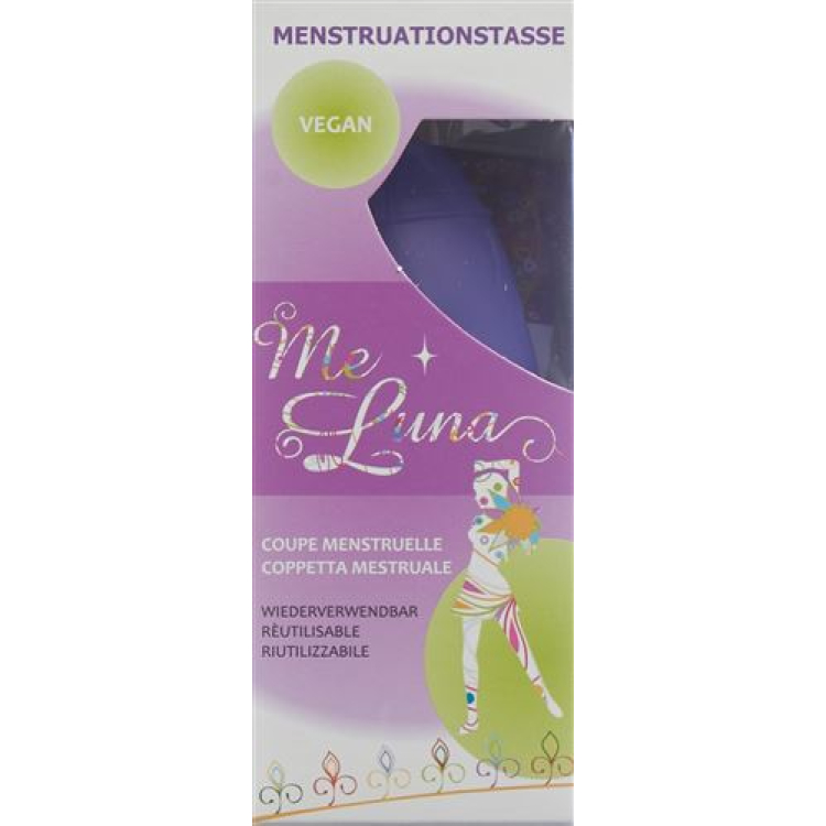 Me Luna Menstruationstasse Sport L Kugel Blau Violett