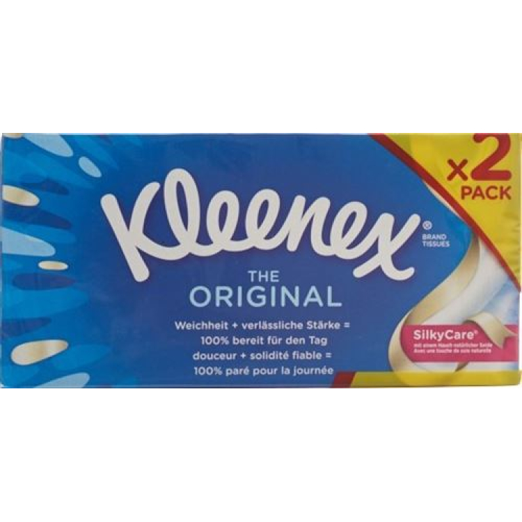 Салфетки для лица Kleenex ORIGINAL Box Duo 2 x 80 шт.