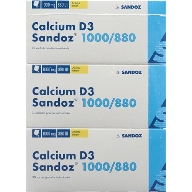 Calcium Sandoz D3 PLV 1000/880 Btl 90 kpl