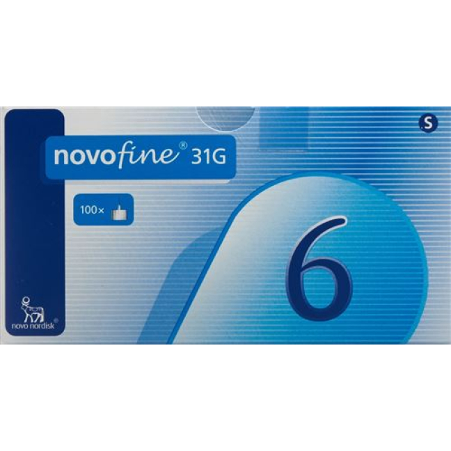 NovoFine injection needle 31G 6mm 100 pcs