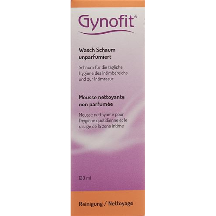 Gynofit washing foam unscented Disp 120 ml