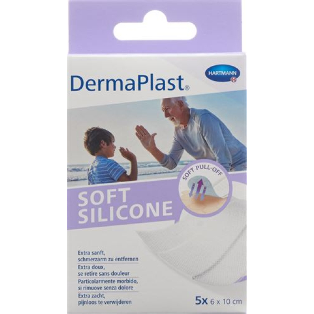DermaPlast Soft Silicone 6x10cm 5 бр