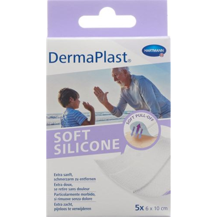 DermaPlast Soft Silicone 6x10cm 5 kom