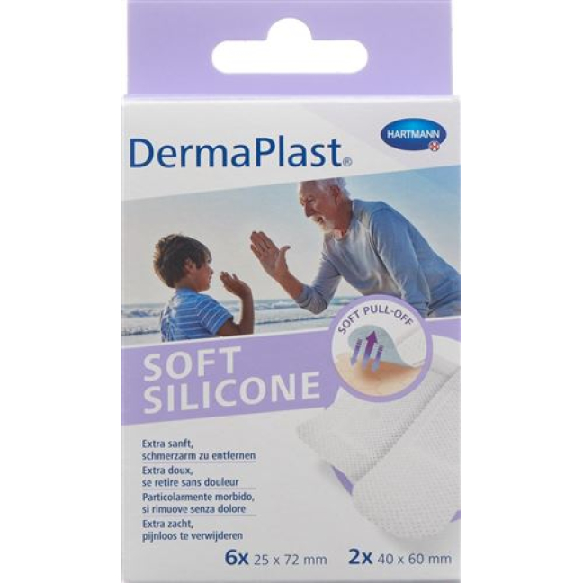 DermaPlast Soft silikonové proužky 8 ks