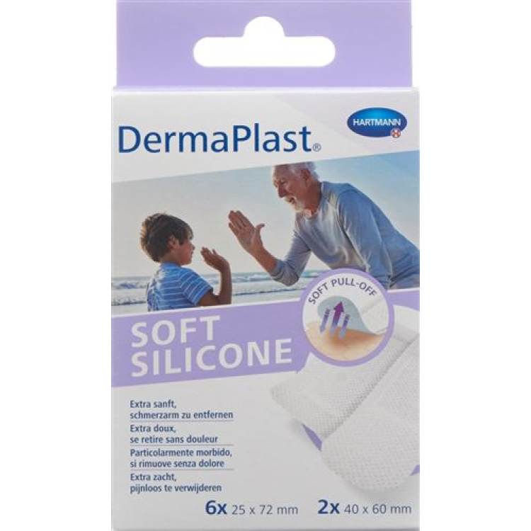 DermaPlast Փափուկ սիլիկոնե շերտեր 8 հատ