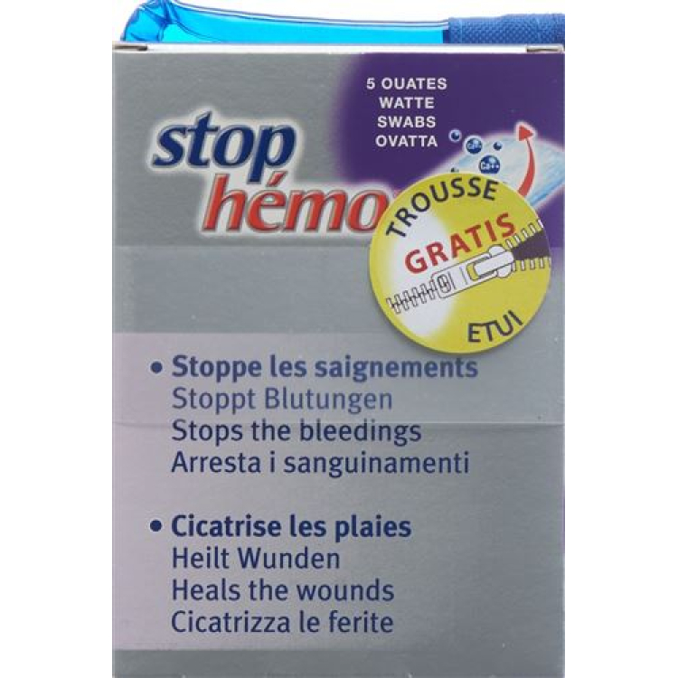 Stop Hemo cotton + Case bestowed Battalion 5 pcs