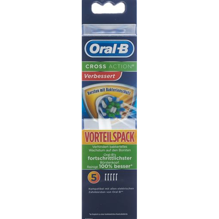 Oral-B Brush CrossAction antibacterial 5 pcs