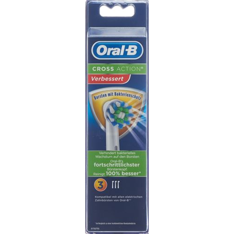 Oral-B Brush CrossAction bacteria protection 3 Stk