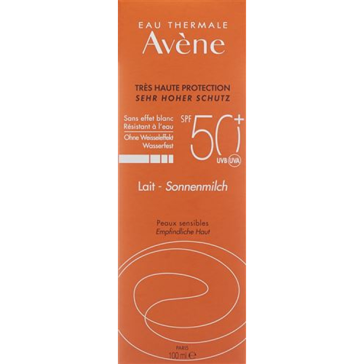 Avene mléko na opalování SPF 50 + 100 ml