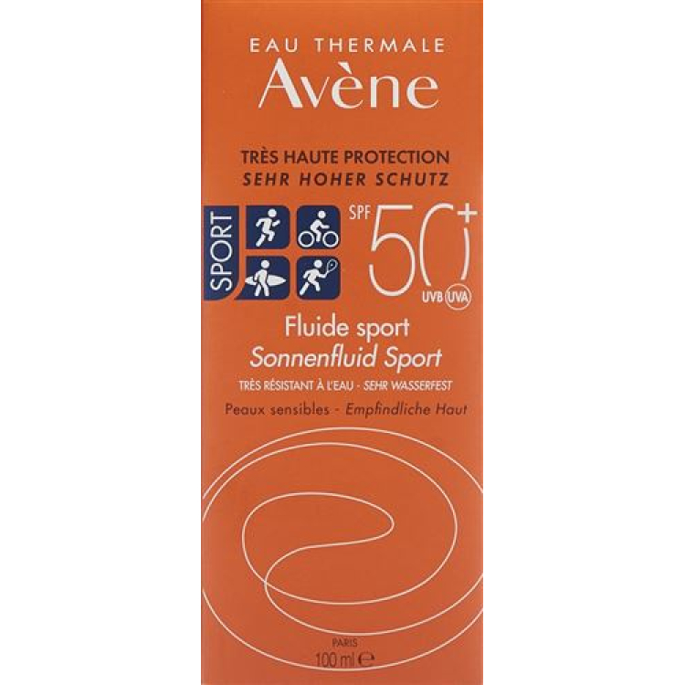 Avene Sun Solar vedelik Sport SPF50 + 100 ml