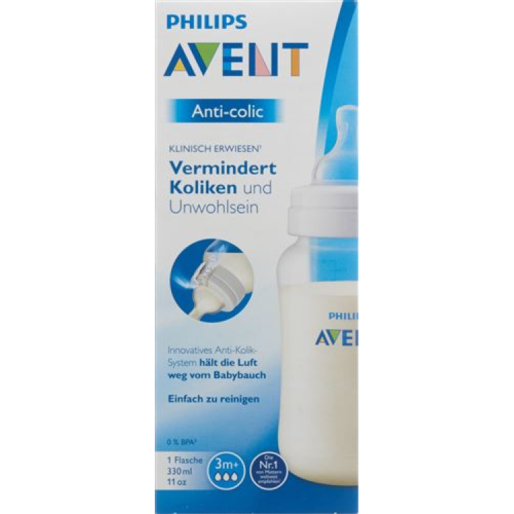 „Avent Philips“ buteliukas nuo pilvo dieglių 330 ml SCF816 / 17